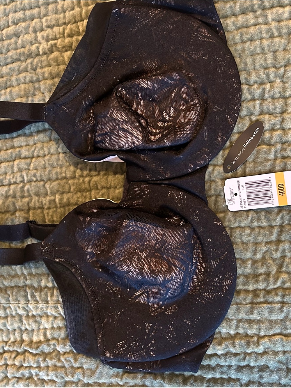 Paramour Black Lace Underwire Bra